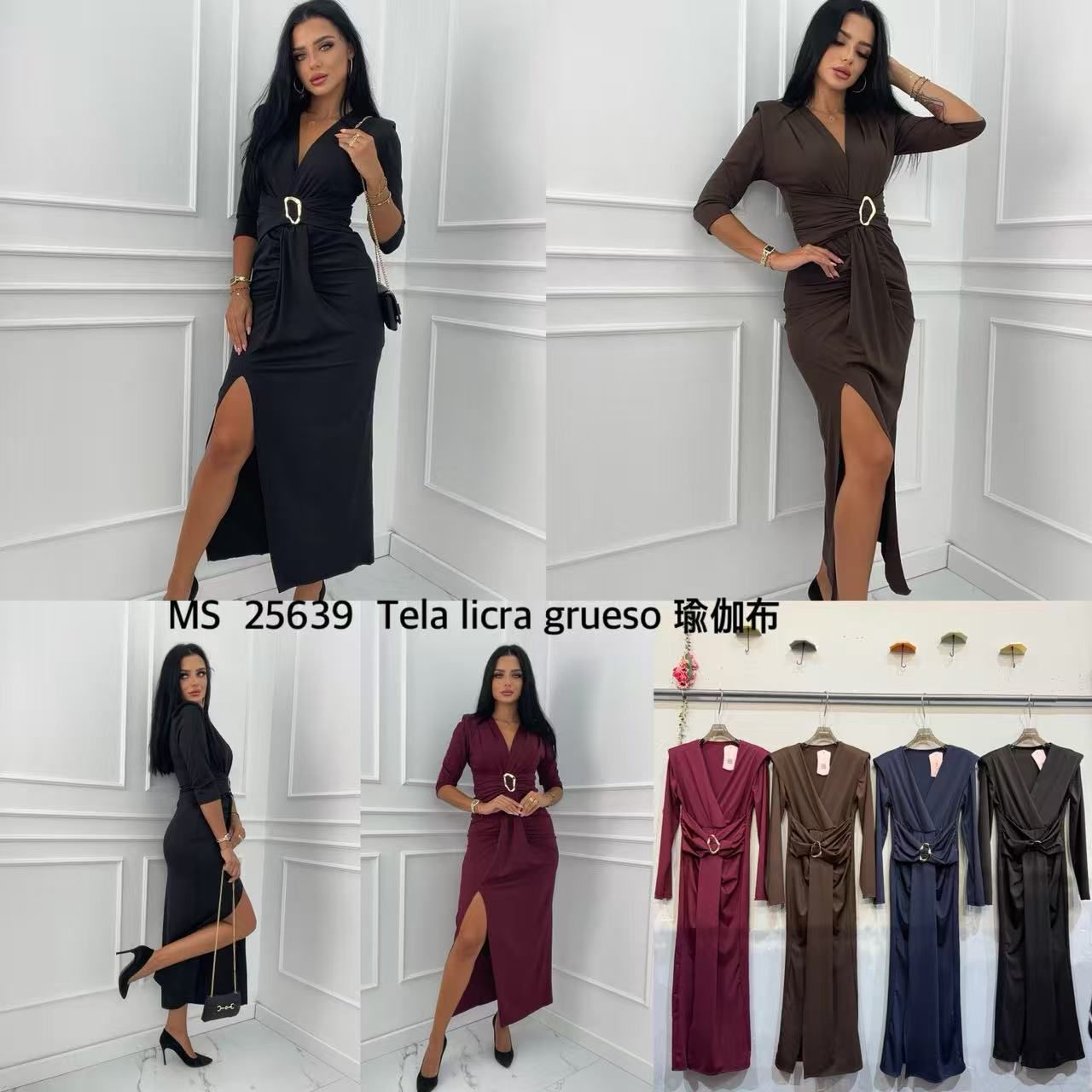 Vestido silhueta perfeita manga cumprida