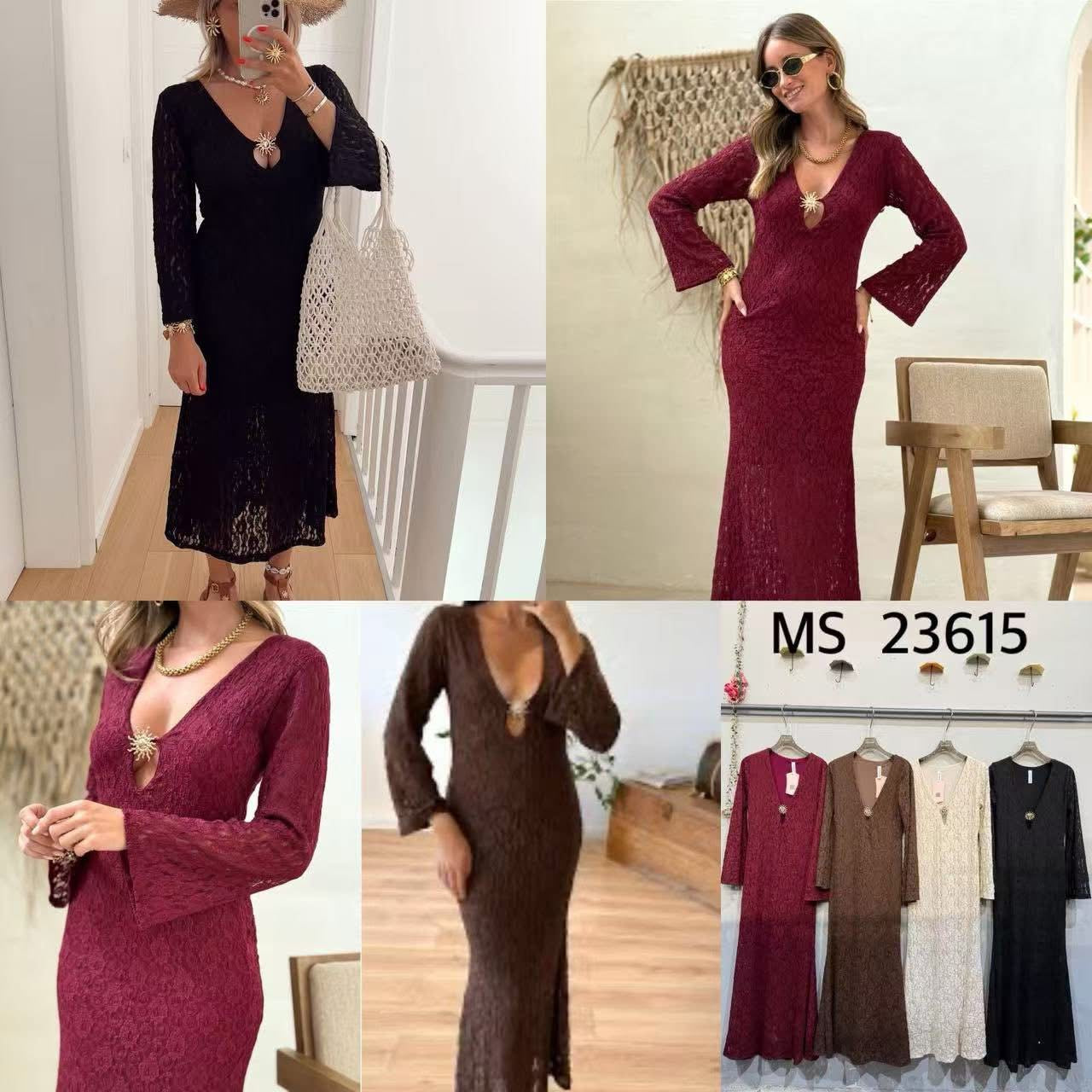 Vestido renda premium