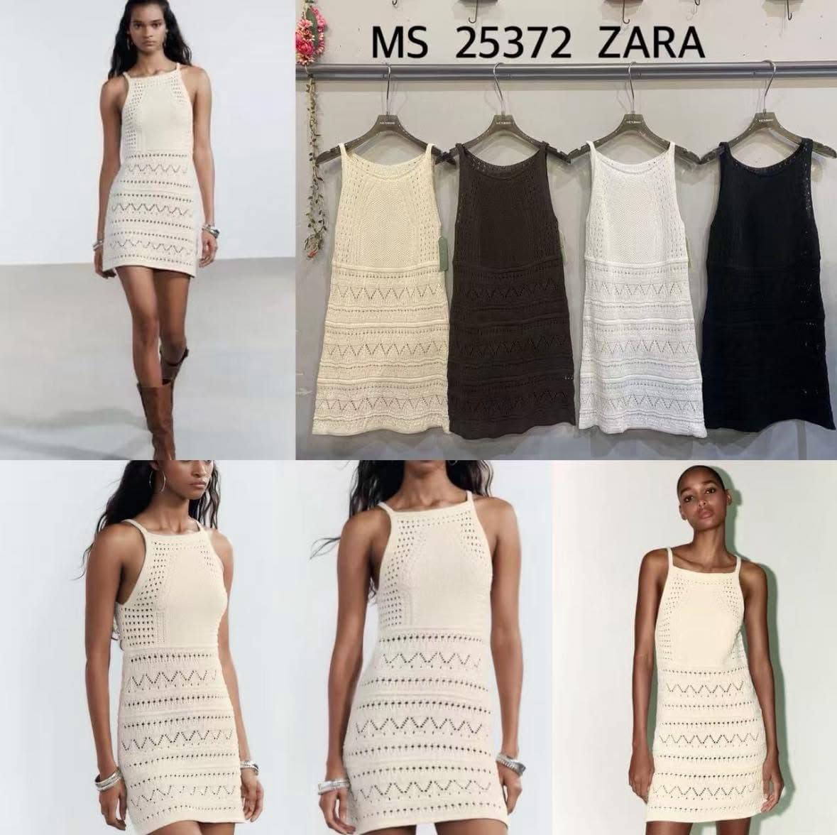 Vestido Crochet "ZARA"