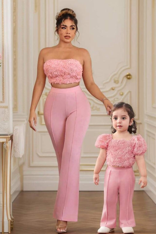 Conjunto Match top+ calças mulher
