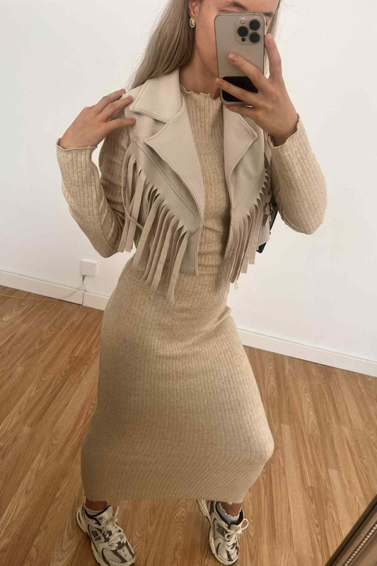 Vestido + colete cow girl